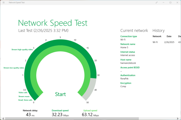 Network Speed Test