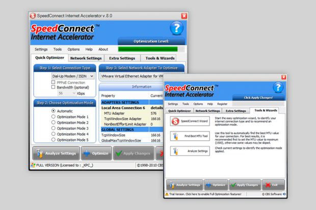برنامج تسريع الإنترنت SpeedConnect