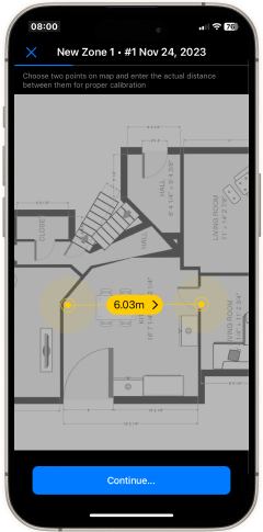 Map calibration ios