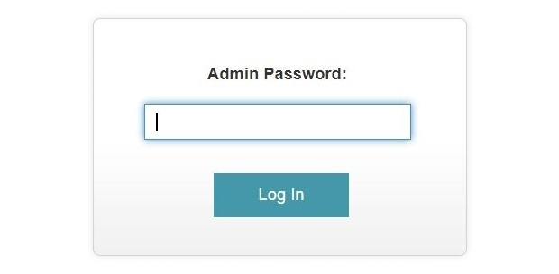 Log in with admin username and password