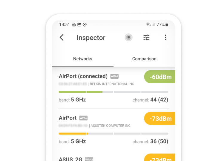 NetSpot for Android (inspector banner)