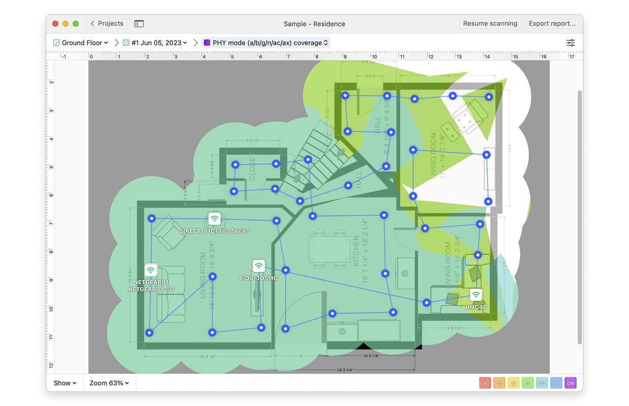 Netstat Heat Map How to Create WiFi Heatmaps With NetSpot