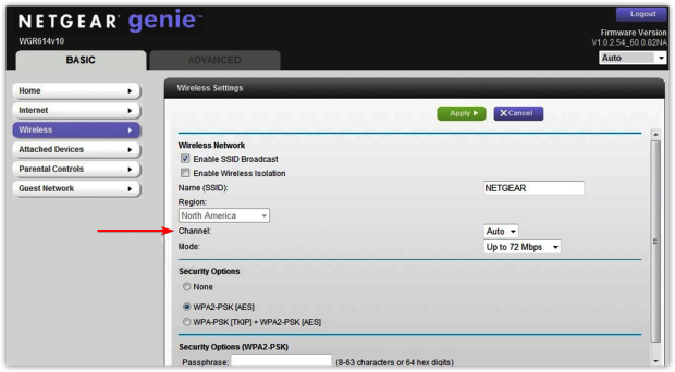 Netgear Wireless Settings