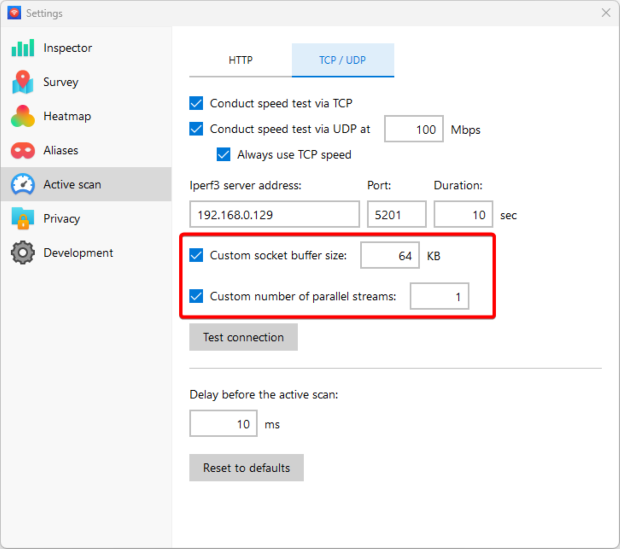 NetSpot — TCP/UDP NetSpot — TCP/UDP