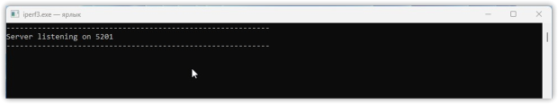 Set up iPerf by running iperf3 -s Set up iPerf by running iperf3 -s