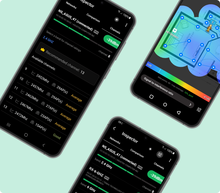 WiFi channel scanner android