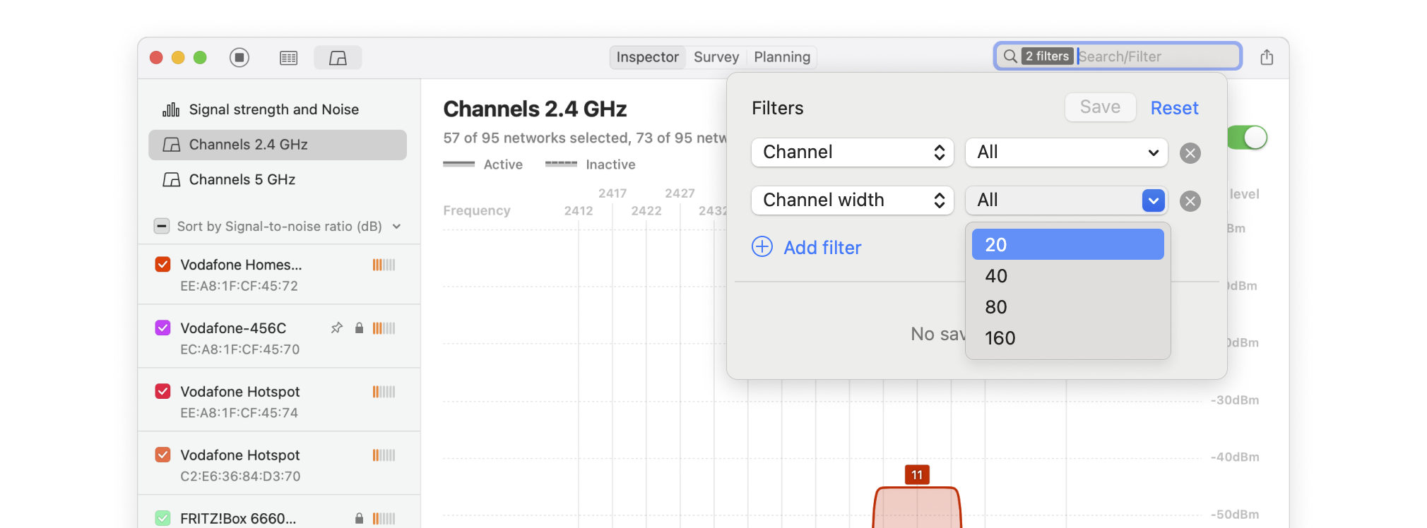 WiFi channel scanner discover channels