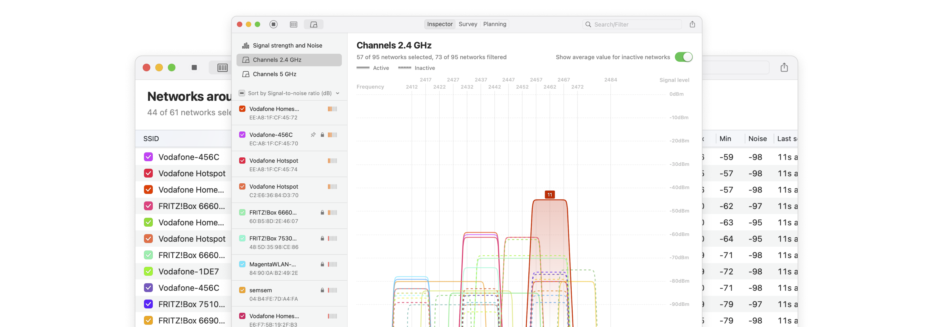 WiFi channel scanner discover networks