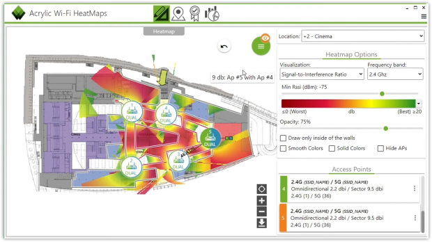 Acrylic WiFi Heatmaps Acrylic WiFi Heatmaps