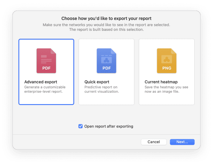 Export your design