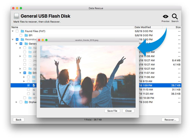 Data Rescue pour Mac