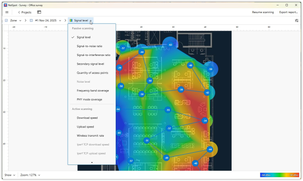 NetSpot build detailed heatmaps