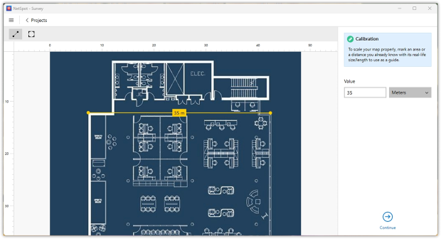 Calibrating the Floor Plan