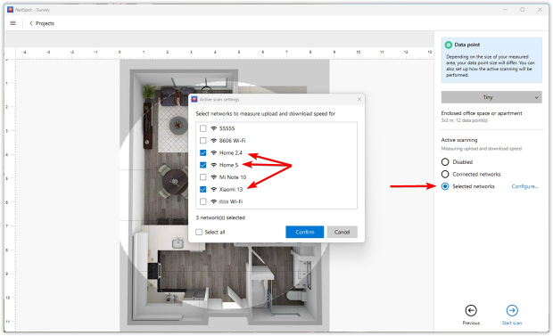 Choose data-point precision and pick your survey type