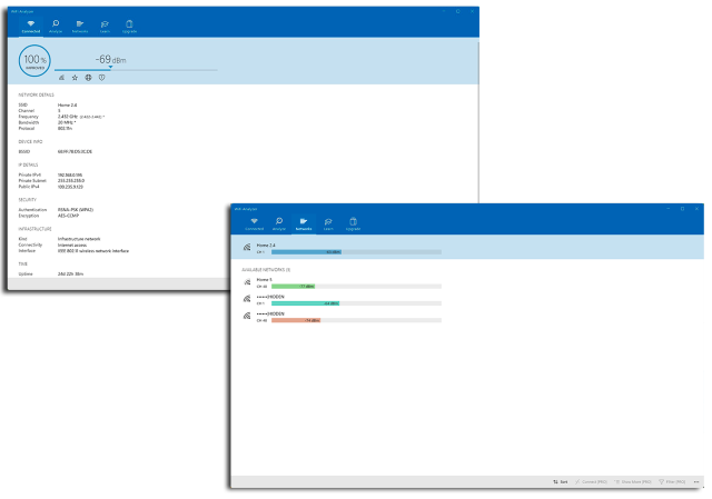 适用于 Windows 的 Wi‑Fi 分析器应用程序