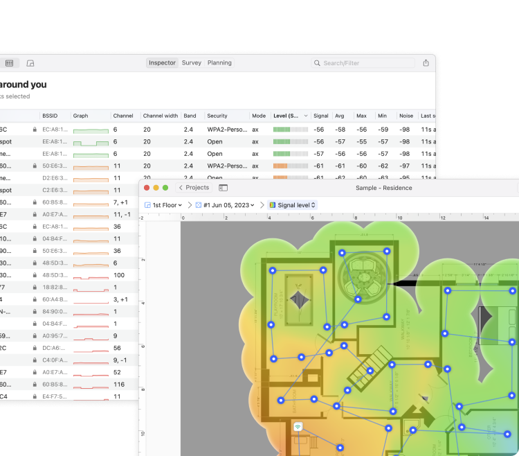 NetSpot WiFi Analyzer for macOS
