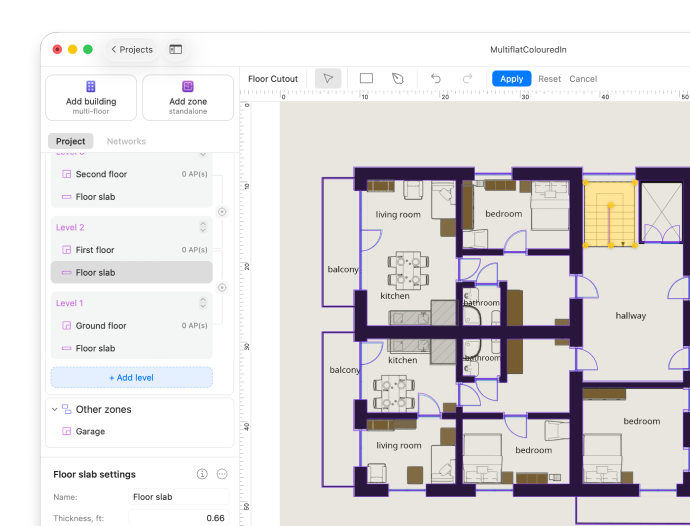 "Configure” the floor slab