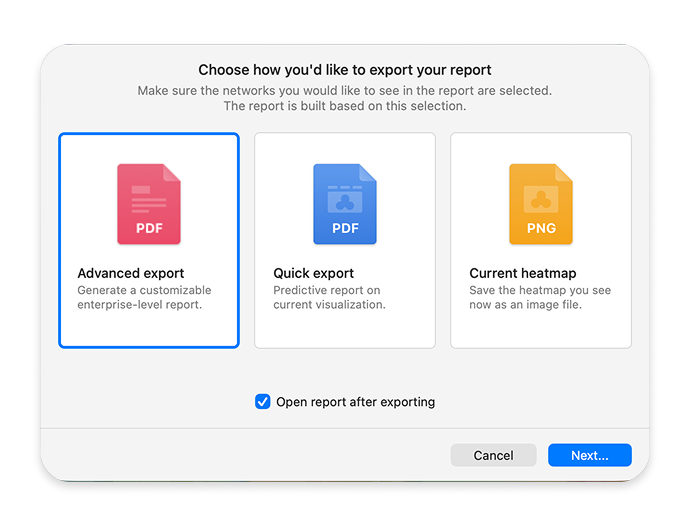 Export your design