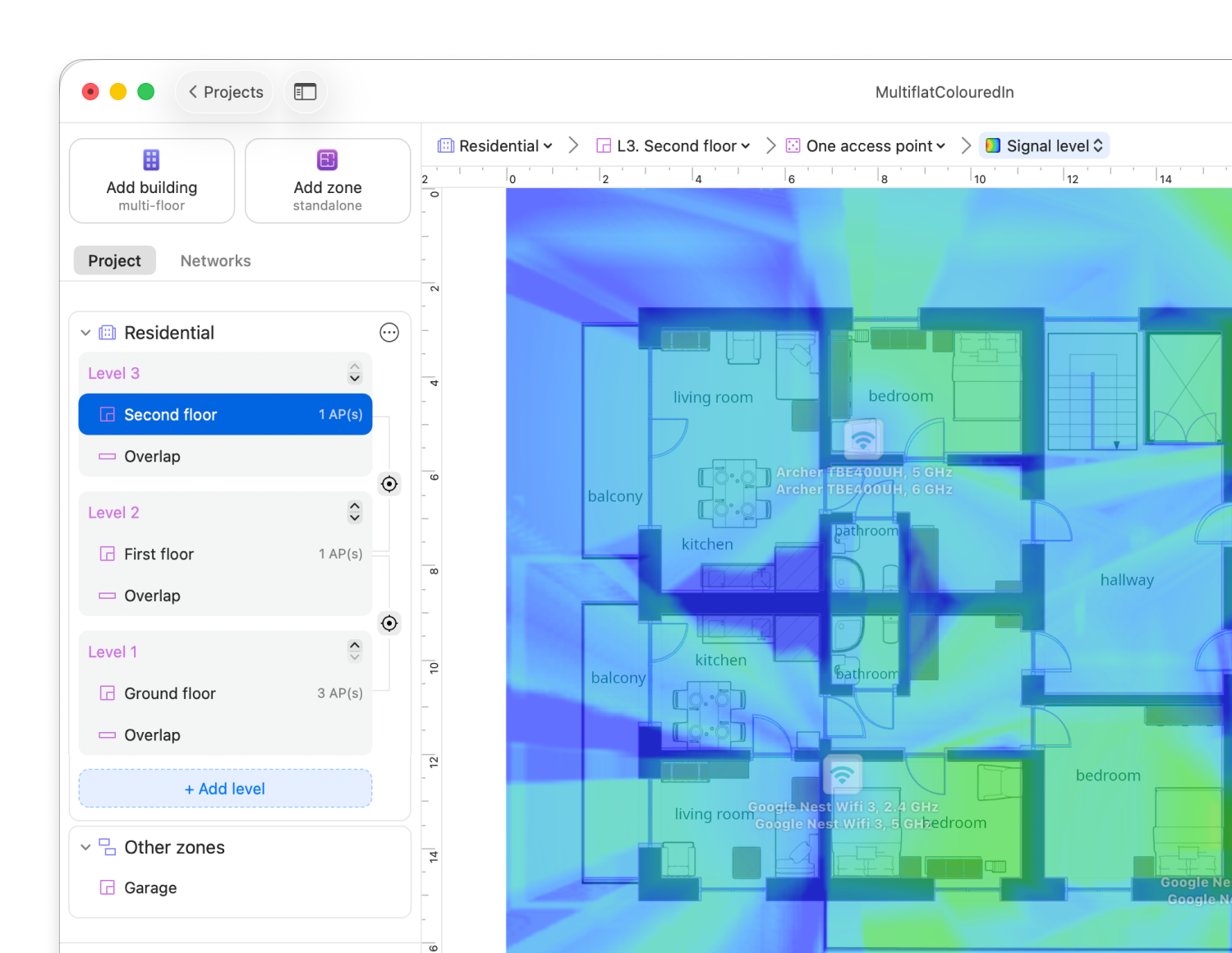 Realistic Simulations with Predictive WiFi Heatmaps