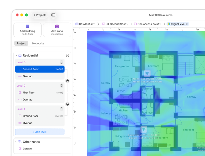 Realistic Simulations with Predictive WiFi Heatmaps