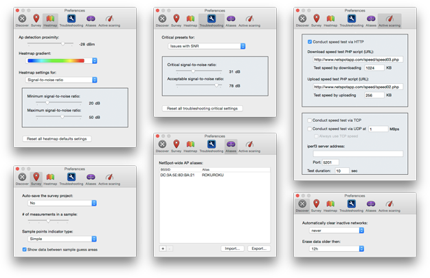 NetSpot 2,4 introduces Global Preferences