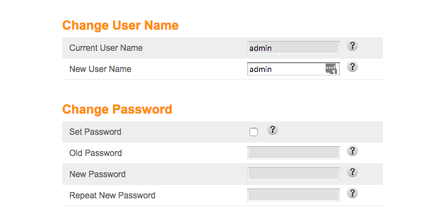 Change the network’s name or password